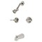 Kingston Brass KB246ALPN Two-Handle Tub and Shower Faucet, Polished Nickel KB246ALPN - alternate 1